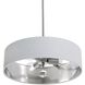 Celine 3 Light 18 inch Satin Nickel Pendant Ceiling Light, Dual Mount