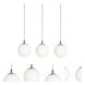 Loretto 3 Light 36 inch Satin Nickel Triple Linear Pendant Ceiling Light