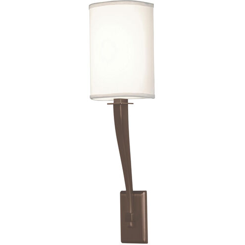 Tory 1 Light 5.63 inch Oakley Bronze ADA Wall Sconce Wall Light in Linen Acrylic