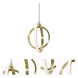 Lock LED 9 inch Satin Brass Pendant Ceiling Light
