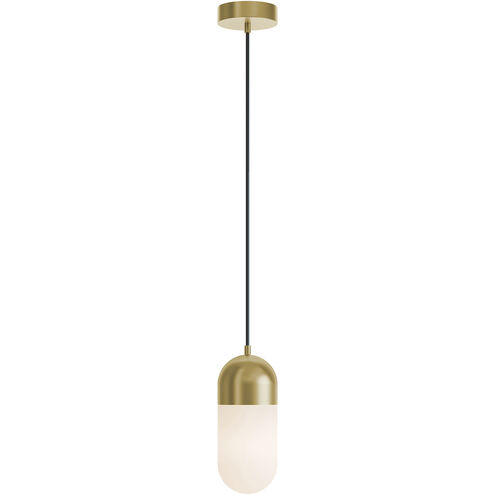 Irvine LED 4.75 inch Light Antique Brass Pendant Ceiling Light