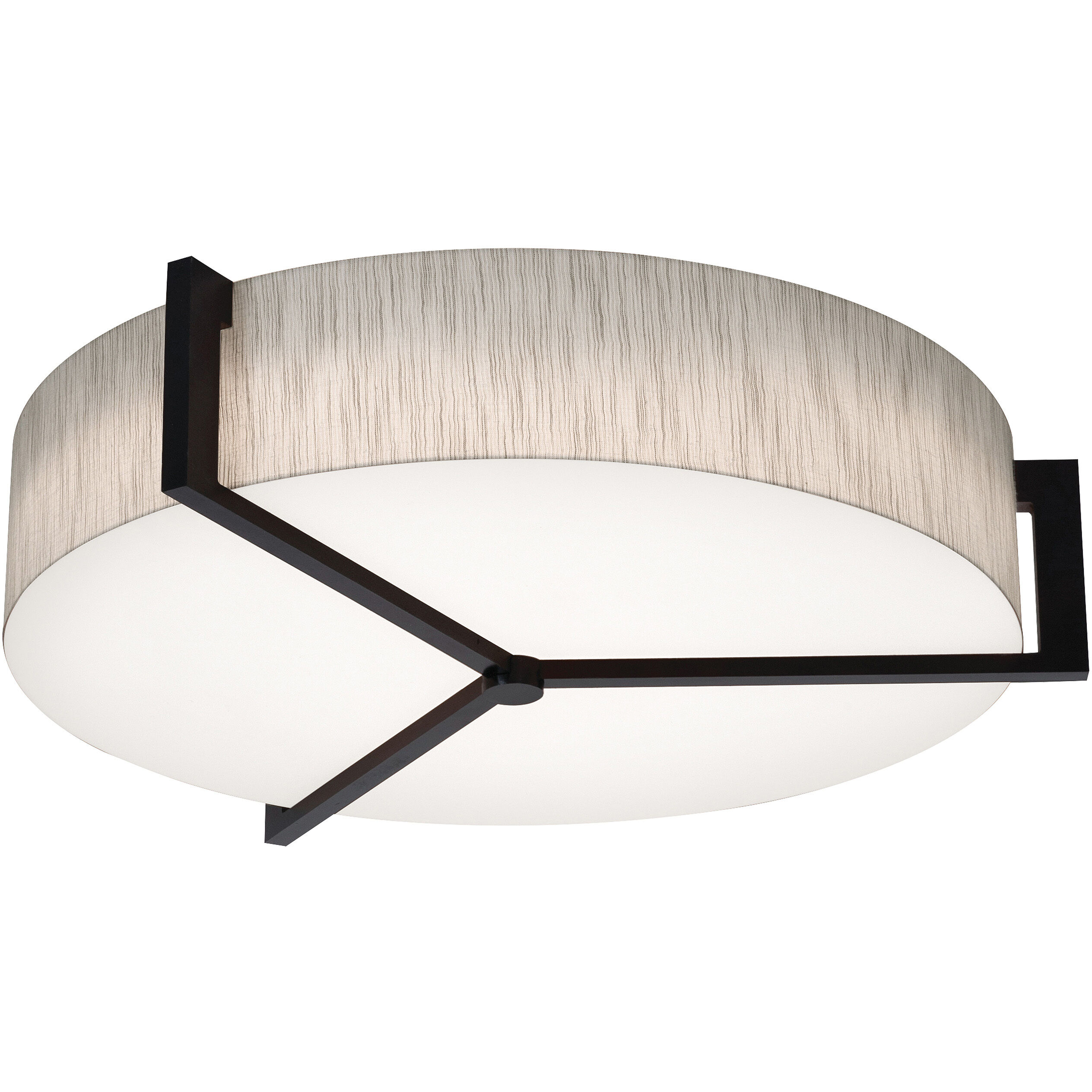 Jute flush on sale mount light