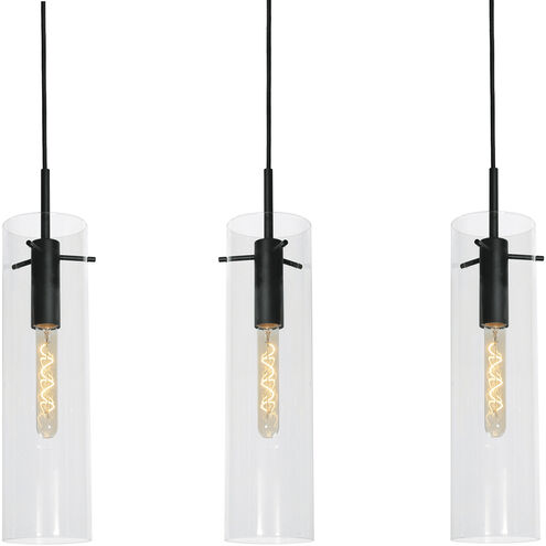Vista Linear Pendant Ceiling Light in Black