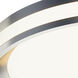 Sona LED 12 inch Satin Nickel Flush Mount Ceiling Light