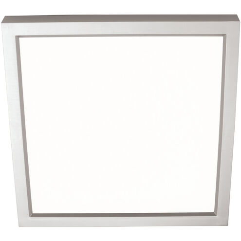 Edge Square LED 9 inch Satin Nickel Flush Mount Ceiling Light
