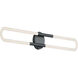 Adel LED 36 inch Black Vanity Light Wall Light