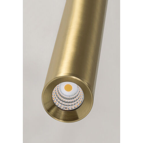 Eli 9 Light 24 inch Satin Brass Pendant Ceiling Light