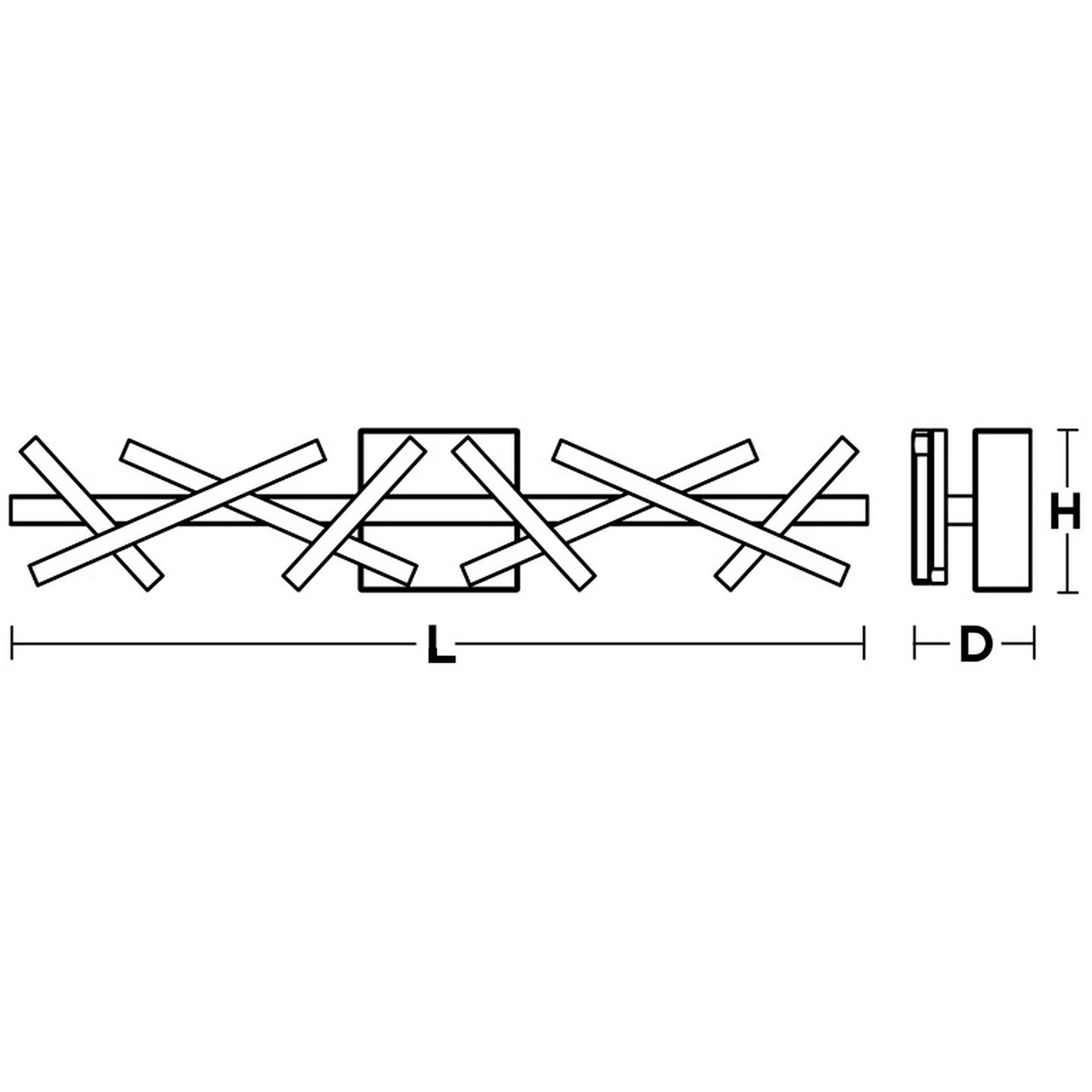 Luca LED 36 inch Polished Chrome Vanity Light Wall Light