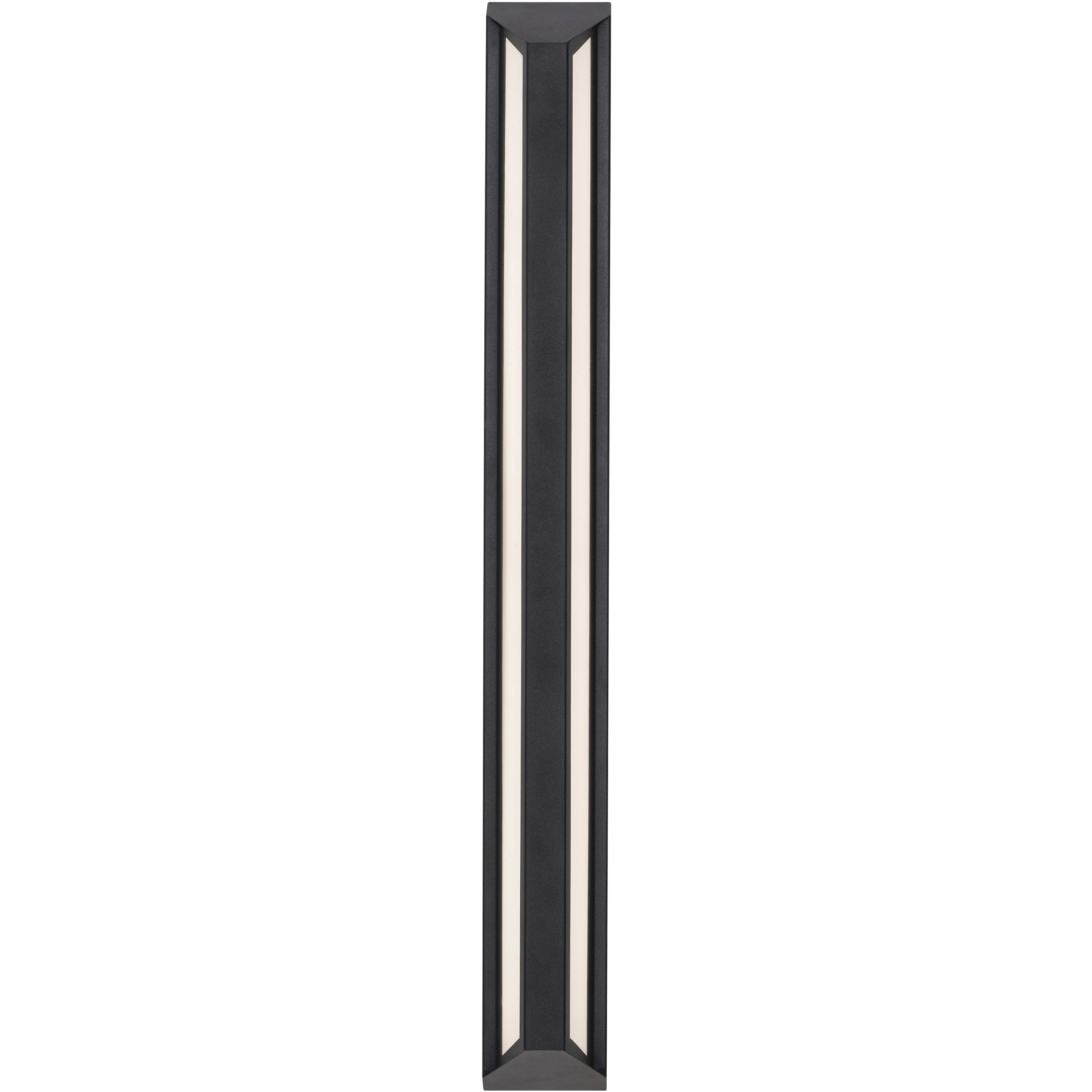 Fulton LED 36 inch Black Outdoor Sconce