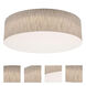 Anton 3 Light 24 inch Jute Flush Mount Ceiling Light in Incandescent