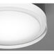 Emma LED 6 inch Black Flush Mount Ceiling Light