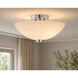 Colleen 1 Light 13.75 inch Polished Chrome Semi-Flush Mount Ceiling Light