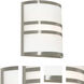 Plaza 2 Light 10 inch Brushed Nickel ADA Wall Sconce Wall Light