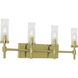 Huntington 4 Light 30 inch Light Antique Brass Vanity Light Wall Light