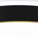 Rana LED 19 inch Black Flush Mount Ceiling Light