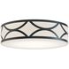 Lake LED 24 inch Black Flush Mount Ceiling Light