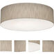 Anton 3 Light 19.25 inch Jute Flush Mount Ceiling Light