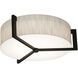 Apex 2 Light 14 inch Espresso Flush Mount Ceiling Light