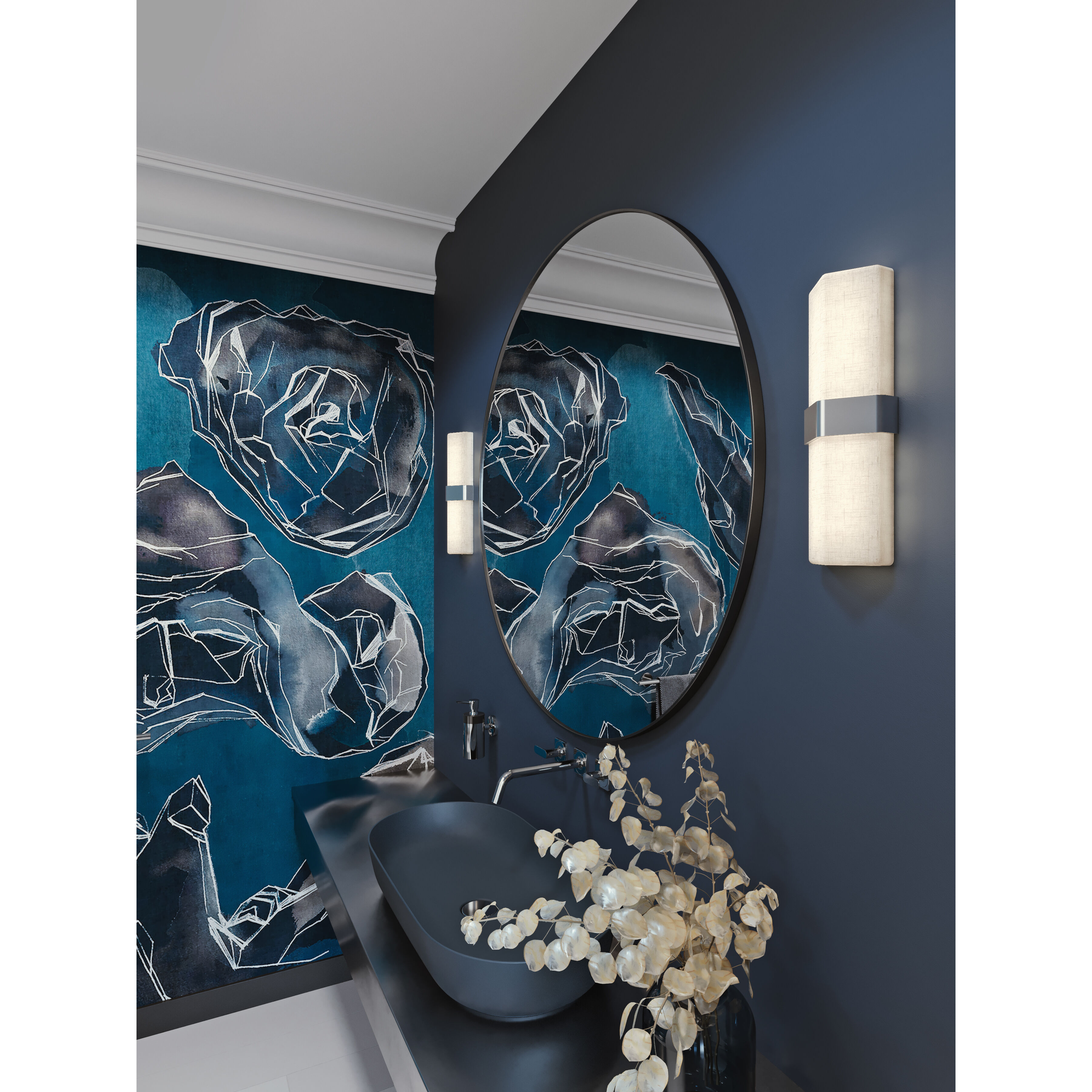 Naples LED 5 inch Satin Nickel ADA Sconce Wall Light