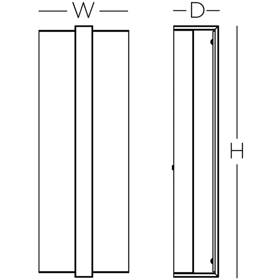 Gallery Wall Sconce Wall Light in Black, 20 in