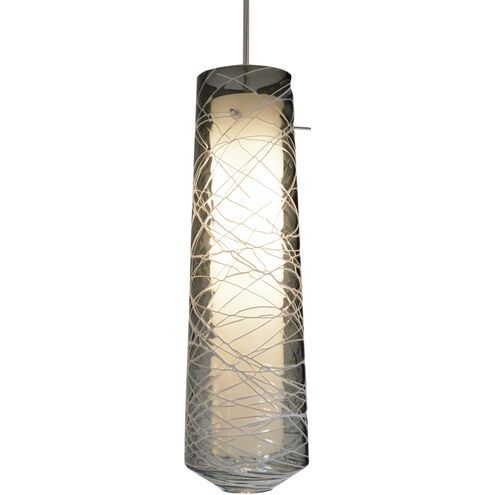Spun LED 5 inch Satin Nickel Pendant Ceiling Light