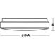 Cirrus LED 19 inch White Flush Mount Ceiling Light