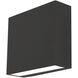 Dakota LED 7 inch Black Outdoor Sconce in 8 in