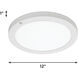 Iris LED 12 inch White Flush Mount Ceiling Light