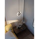 Halo LED 8 inch Black Pendant Ceiling Light