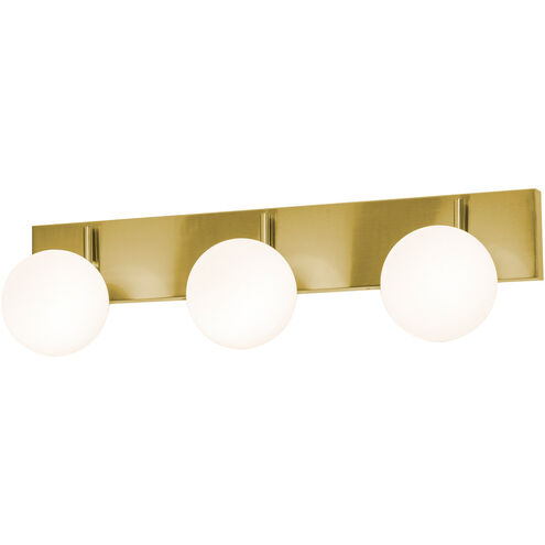 Metropolitan 3 Light 30 inch Satin Brass Vanity Light Wall Light