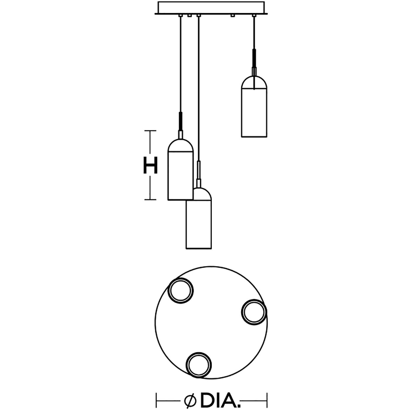 Kiran LED 24 inch Black Multi-light Pendant Ceiling Light