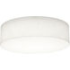 Anton 3 Light 19 inch Linen White Flush Mount Ceiling Light