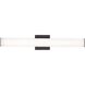 Tad LED 24.7 inch Black Vanity Light Wall Light
