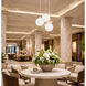 Cleo 3 Light 20 inch White Multi Pendant Ceiling Light