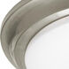 Baron 1 Light 14 inch Satin Nickel Flush Mount Ceiling Light