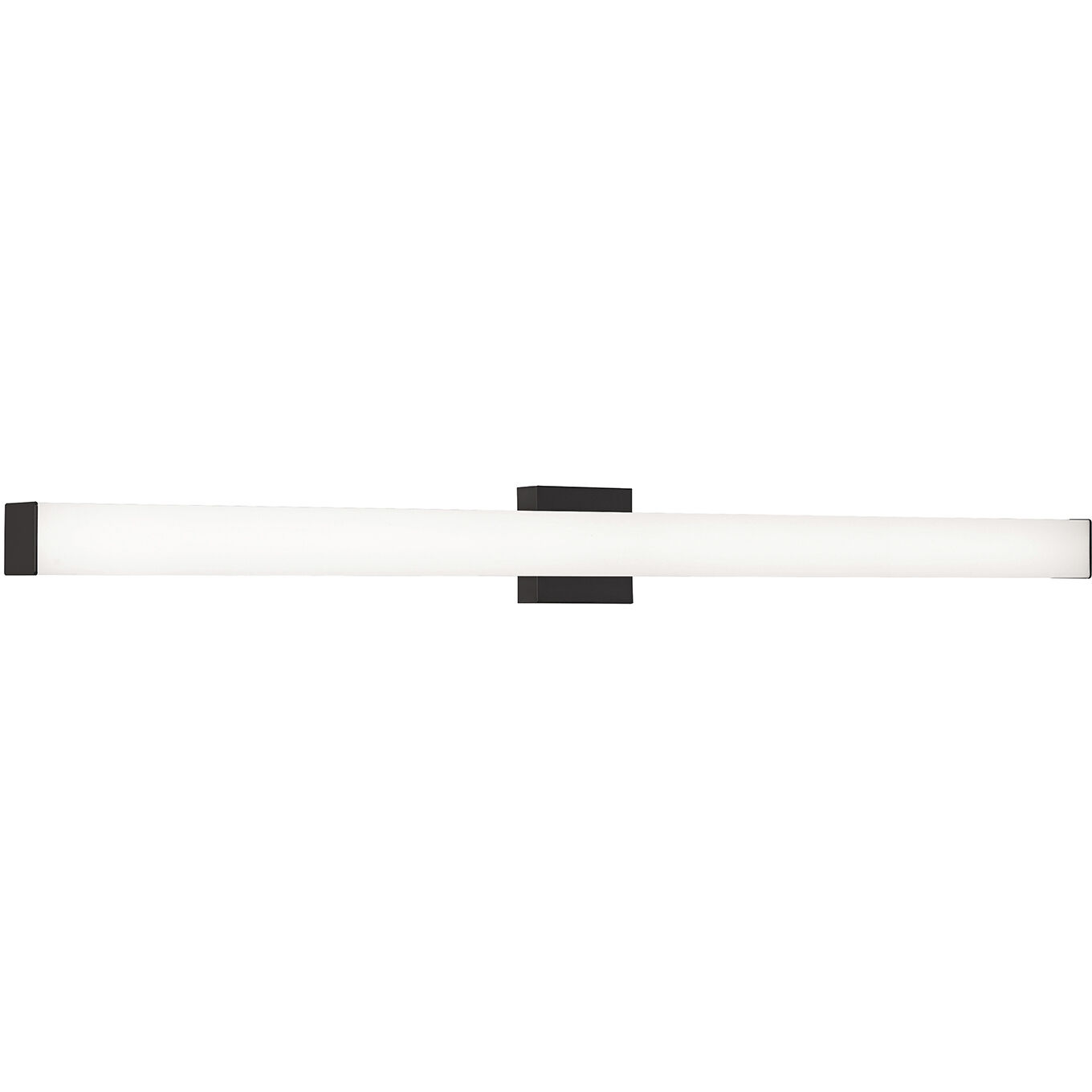 Tad LED 48.5 inch Black Vanity Wall Light in 48 in