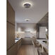 Eris LED 10 inch Satin Nickel Flush Mount Ceiling Light