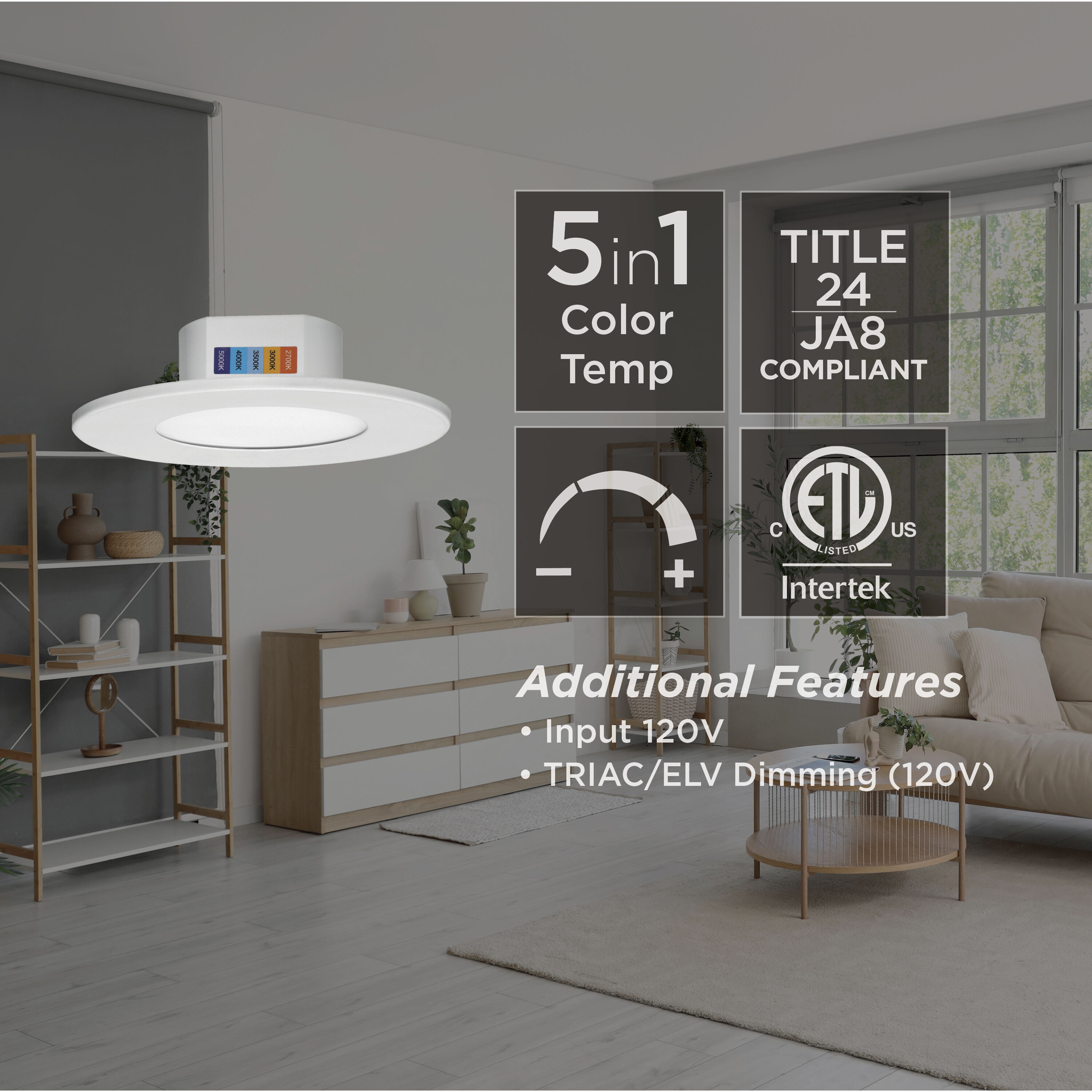 Connie Integrated LED White Recessed Flush Mount