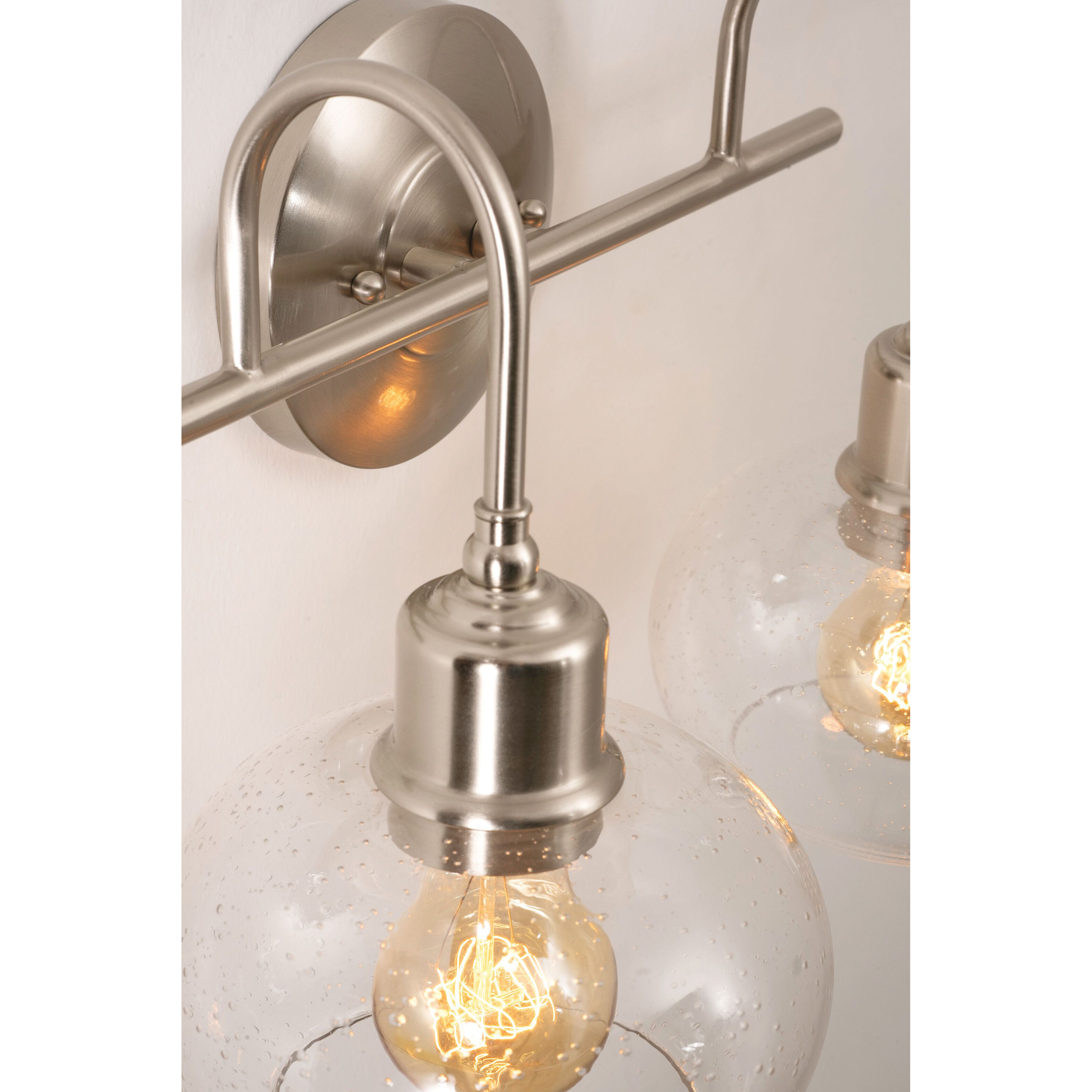 Laney 3 Light 8.1 inch Satin Nickel Vanity Light Wall Light