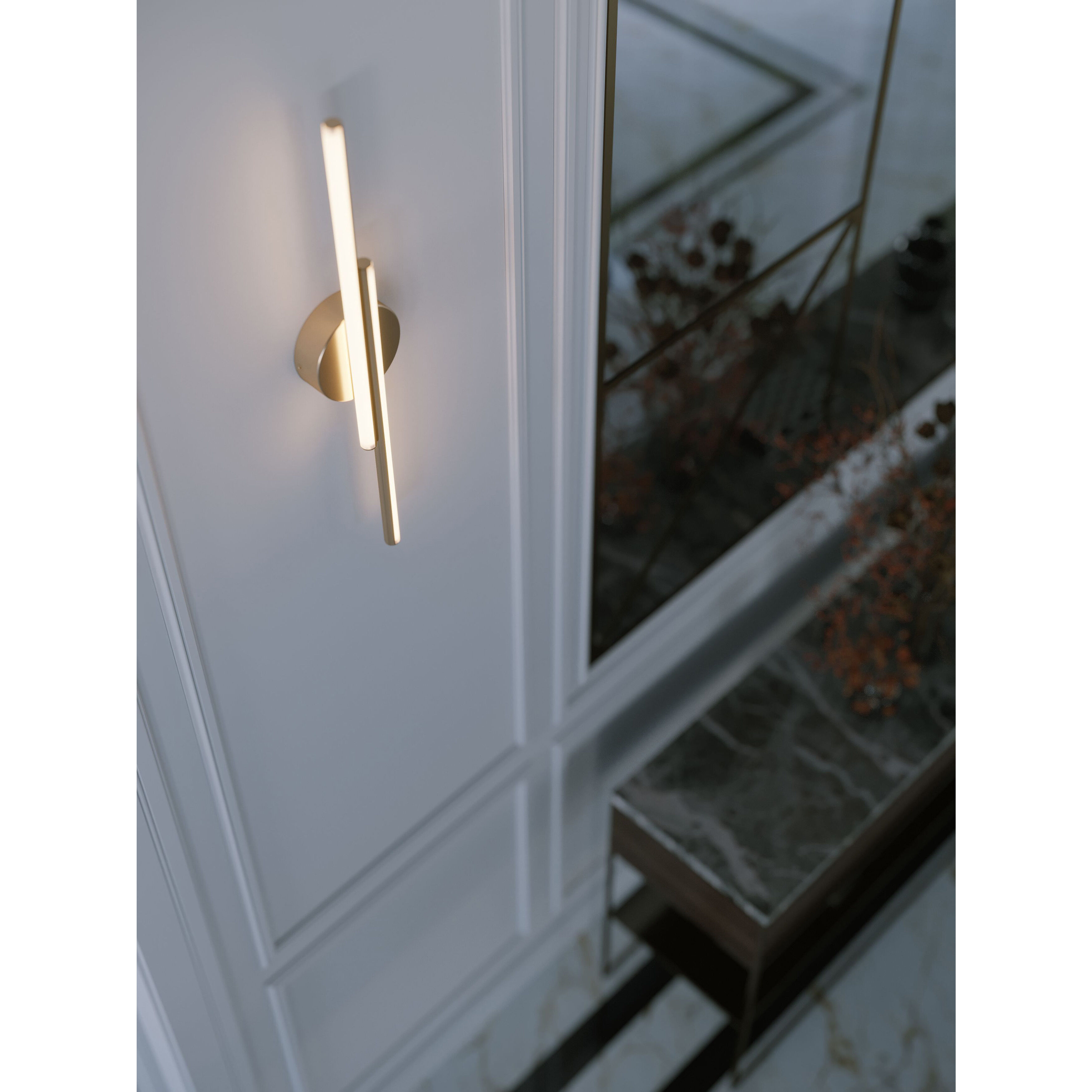 Ella LED 4.68 inch Satin Brass ADA Wall Sconce Wall Light