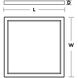 Edge Square LED 4.4 inch White Flush Mount Ceiling Light