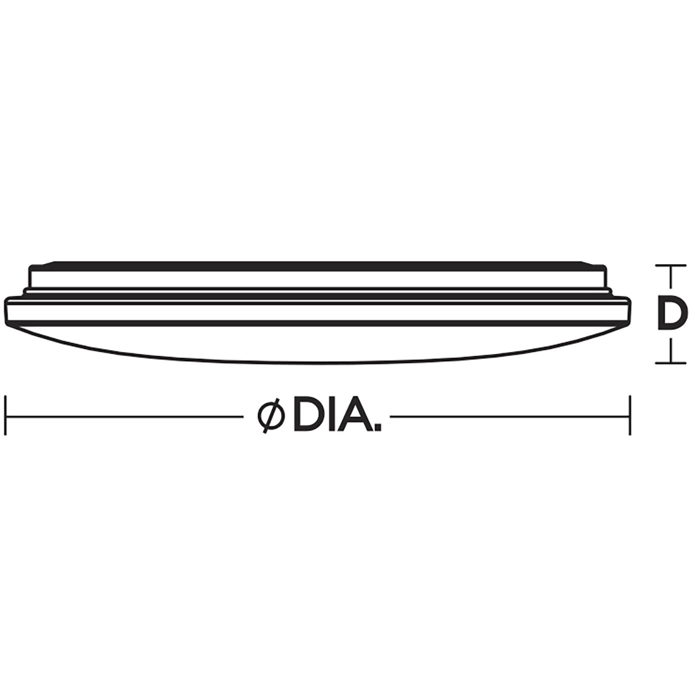 Aurora LED 19 inch White Flush Mount Ceiling Light