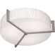 Apex 1 Light 17 inch Weathered Grey Flush Mount Ceiling Light in Jute
