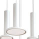 Luna LED 24 inch White Nonuple Round Pendant Ceiling Light
