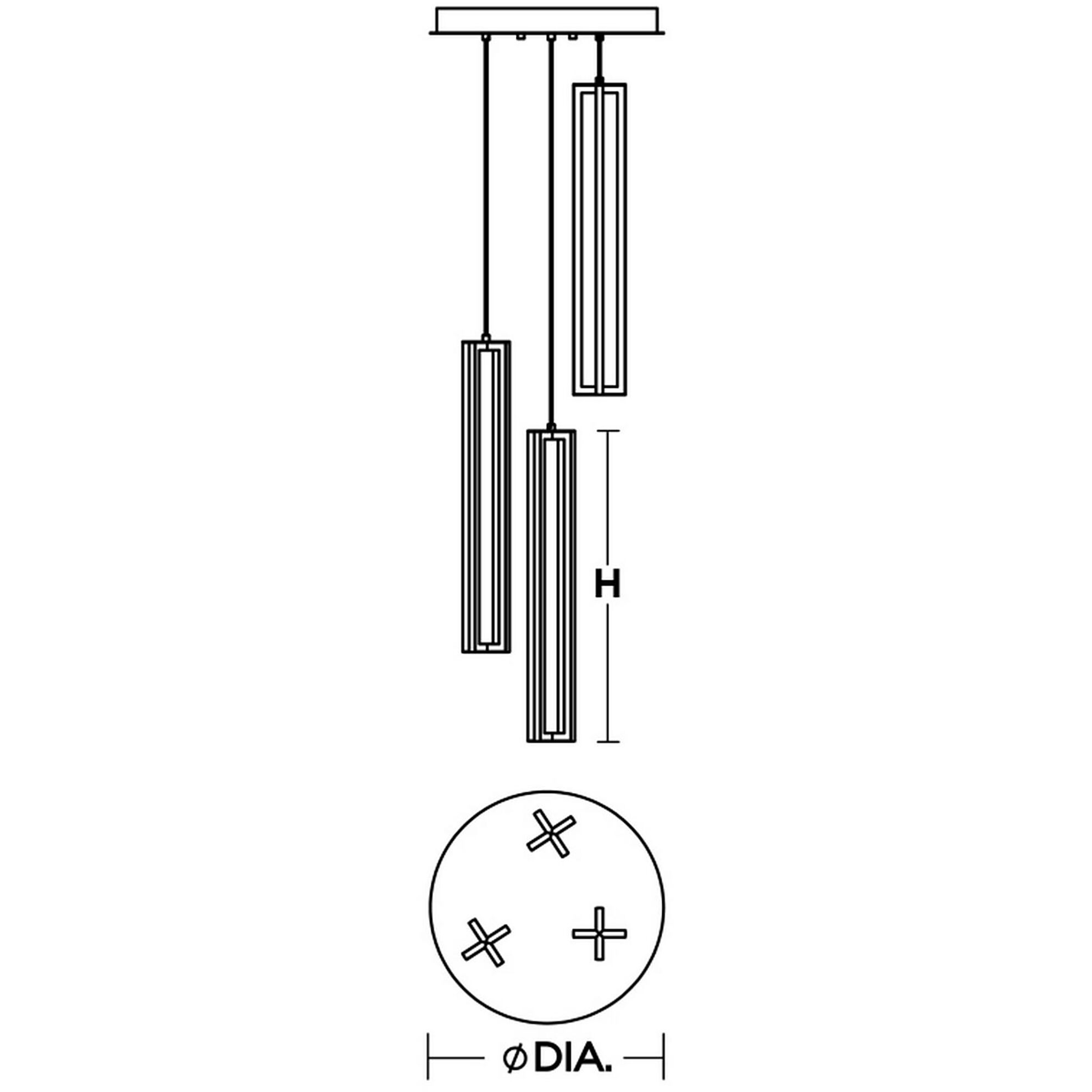Cass LED 18 inch Satin Nickel Pendant Ceiling Light