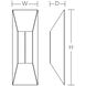Summit LED 4.72 inch White and Silver ADA Sconce Wall Light