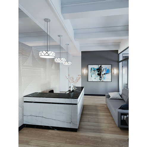 Haven LED 17 inch Satin Nickel Pendant Ceiling Light