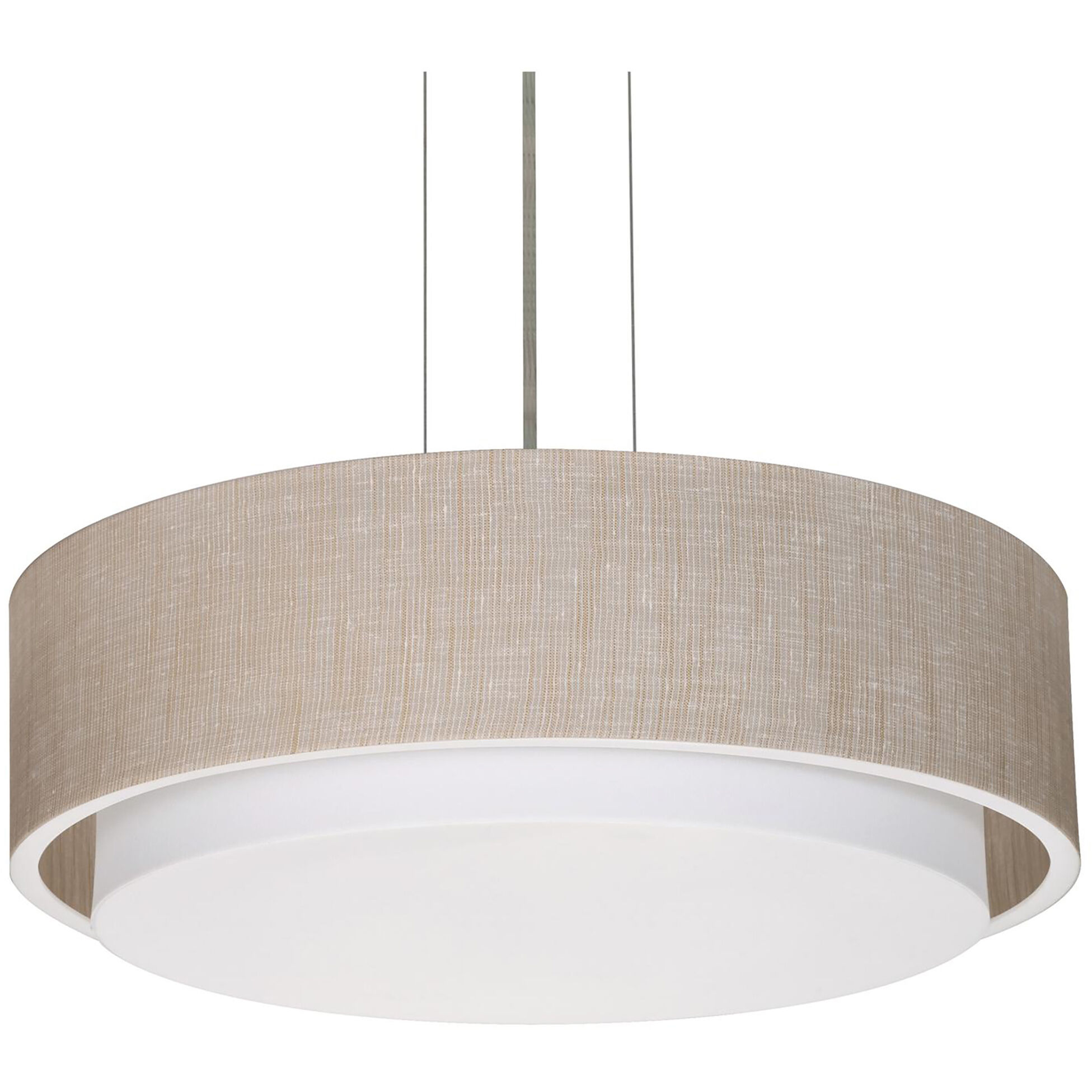 Sanibel 1 Light 16 inch Satin Nickel Pendant Ceiling Light in Jute