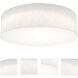 Anton LED 24 inch Linen White Flush Mount Ceiling Light