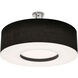 Montclair 4 Light 30 inch Satin Nickel Semi-Flush Mount Ceiling Light in Incandescent, Black
